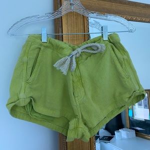 Free People sz S textured woven drawstring shorts